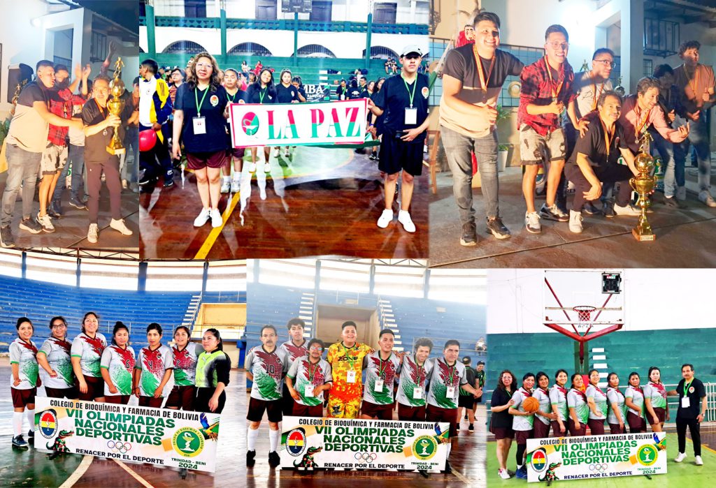 SUBCAMPEONES EN FUTSAL VARONES Y MEDALLAS EN VOLIBOL VARONES Y BASQUETBOL MUJERES "Destacada Participación del COLBIOFAR LP en las VII Olimpiadas Nacionales Deportivas "Renacer por el Deporte- Beni 2024"